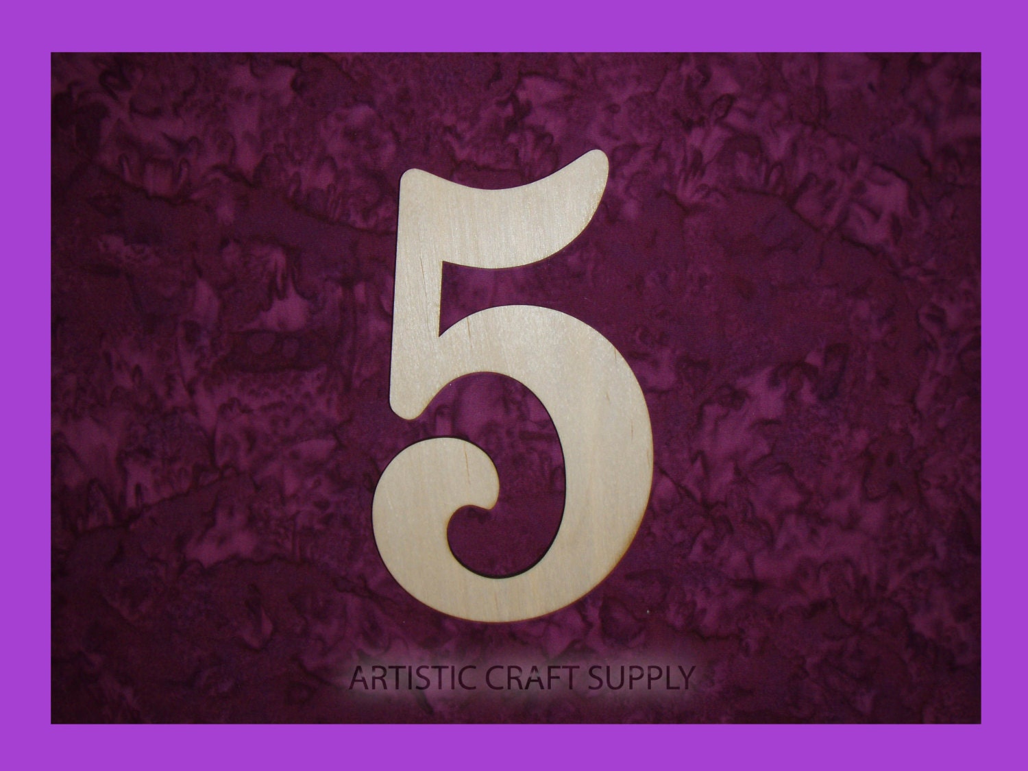 Number 5 Unfinished Wood Numbers 6 Inch Tall