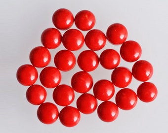4mm Round Shape, Affordable Price Red Coral Lot Cabochon, Gemstone For Jewellery Making, Calibrated, Red Coral Lot Suppliers, Wholesale Lot,