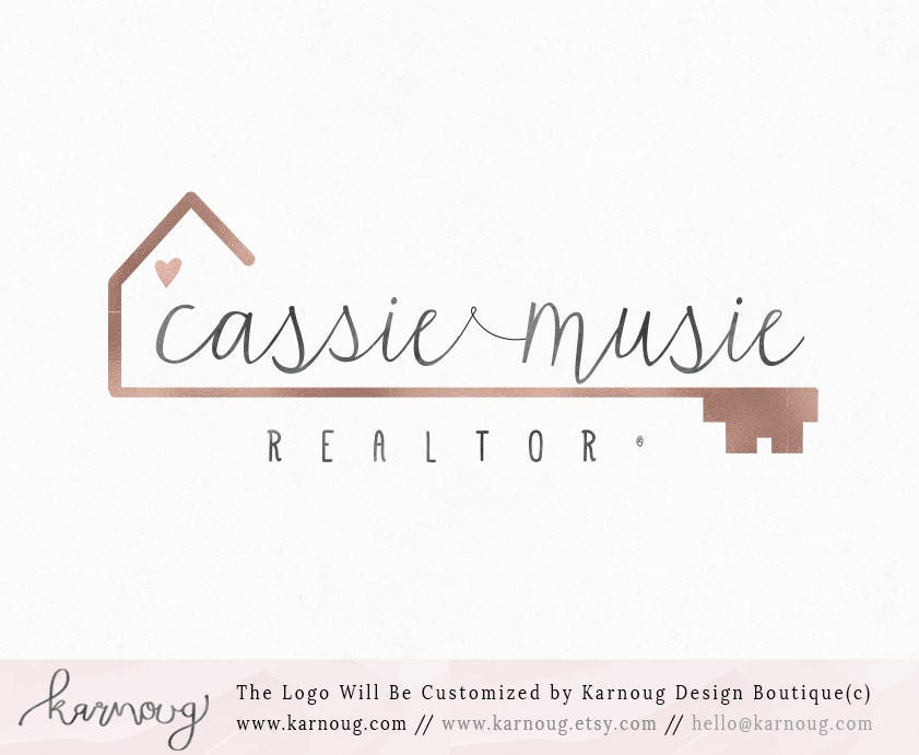 realtor logo real estate logo key logo house logo premade logo realtor logo design