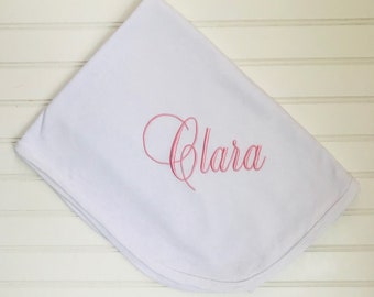 Monogrammed Receiving Blanket, Monogrammed Baby Blanket, Personalized Baby Blanket, Baby Blanket, Monogrammed Baby Gifts