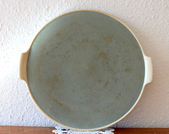 Plates Villeroy and Boch Mettlach, green antique, made in Saar basin