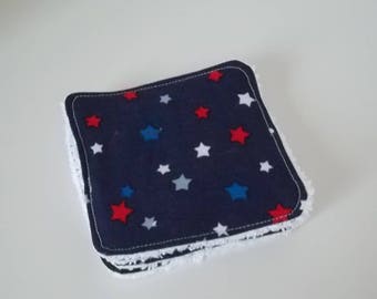 Washable cotton and Terry cloth.
