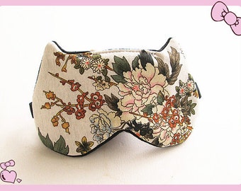 Sleep Mask Cat Sleep Mask for Women Floral Mask Travel SleepMask Bachelorette Party Mask.