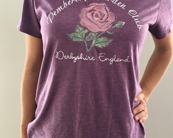 Jane Austen Inspired Tee, Pemberley Garden Club Embroidered Shirt, Mr. Darcy, Classic Literature, Literary Gifts, Bookish