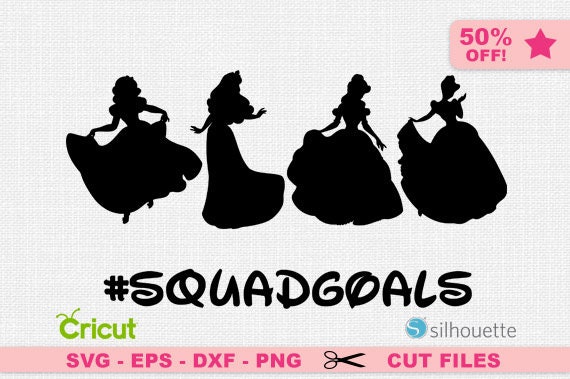 Squadgoals SVG Disney Squadgoals svg Disney Princess Svg