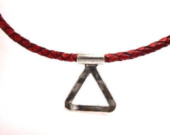 Charm for leather or cord of 3.5 mms in diameter