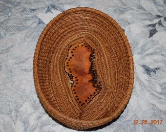 Pine Needle Basket "Eucalyptus"