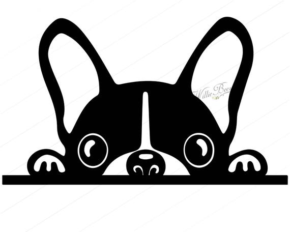 Download Peeking Dog SVG Silhouette Clipart Canine Family Pet Dog