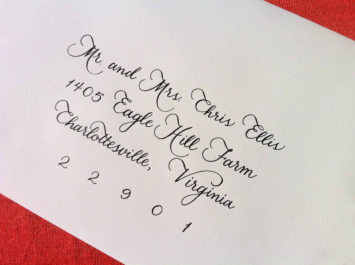 Custom Wedding Invitation Calligraphy : &#039;Megan&#039;