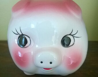 Porcelain Piggy Bank 1950s-1960s
