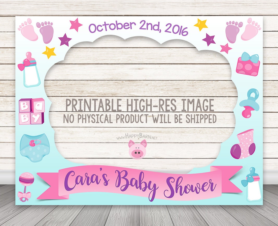 PRINTABLE Baby Shower Photo Booth Frame Baby Shower Photo