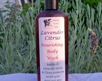 LAVENDER & CITRUS Nourishing Body Wash.