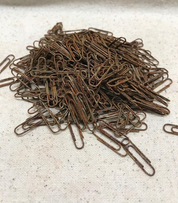 Paper Clips Rusted Embellishments Small Supplies Rusty Paperclips
