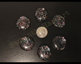 Confetti magnets - black #3