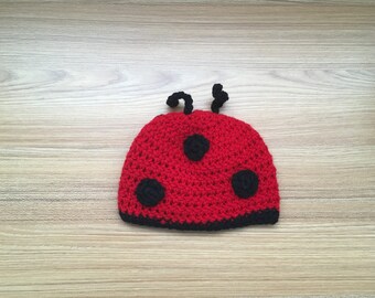 Crochet Ladybug Hat