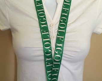 Golf lanyard, ID holder, key holder