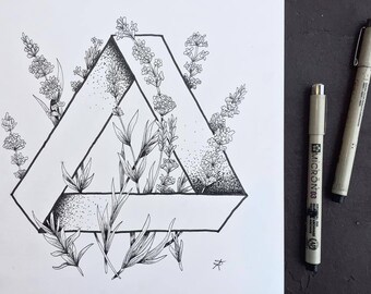 Lavender Original Illustration Print