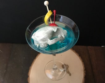 Gore-tini Faux taxidermy drink