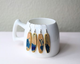 Dangle earrings/ Leather earrings/ statement earrings/ handmade jewelry/ gift for her/ Leather Jewelry/ Unique jewelry/ drop earrings