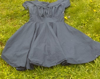 Navy Blue Rockability Dress