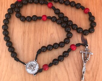 Holy Spirit Rosary with Traditional Crucifix comes with Rosary Pouch