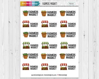 Farmers Market Planner Stickers | Farmer's Market | Planner Stickers | 17341-03