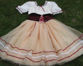 Vintage German Style Folk dress - Renaissance Fair - Folk dress