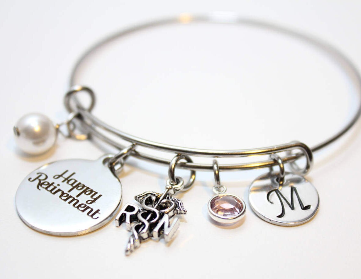 retirement bracelet retirement gift retirement jewelry