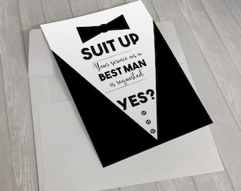 Best man invitation | Etsy