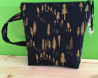 Small Wedge Sock Knitting Bag