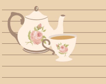 Tea Party- A5 Stationery - Writing Paper