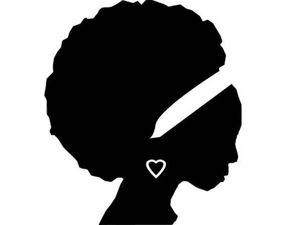 African American Woman 1 Female Black Nubian Princess Heart