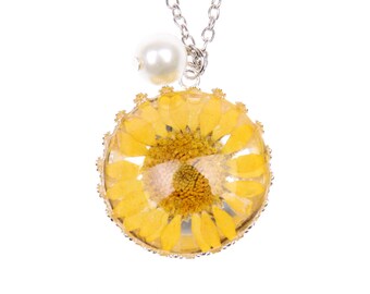 Floral Necklace, real flower necklace