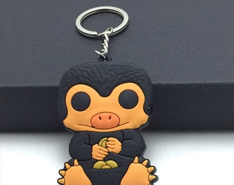 KE001 Fantastic Beasts cosplay - keychains, Newt Scamander and Niffler