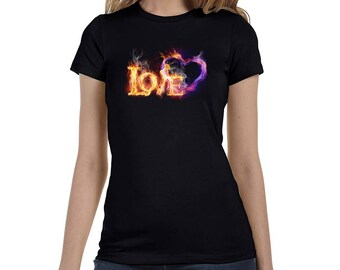 Valentines Love Heart Women's T-Shirt