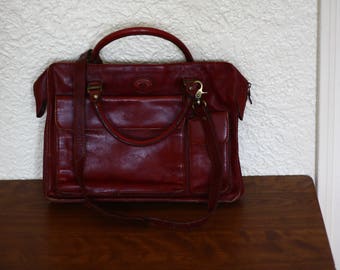 sac à bandoulière en cuir Vintage / / cartable en cuir
