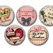 Lot 5 resin craft, round cabochons, 20 or 25 mm happy 01 choice