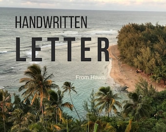 Handwritten Letter from Hawaii