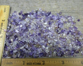Tiny Amethyst Chips, 1 OZ, No Holes