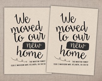 address change announcement cards