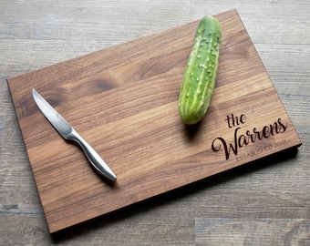 Custom Cutting Board - Engraved Cutting Board, Personalized Cutting Board, Wedding Gift, Housewarming Gift, Anniversary Gift, Christmas Gift
