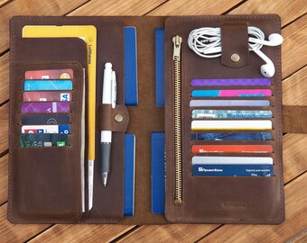 Family passport holder family travel wallet leather passport holder leather family passport cover holds 4 passports monogramed travel wallet