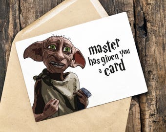 Harry Potter Card | Dobby Card | Birthday Card | Any Occasion Card