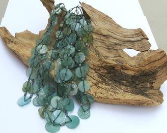 Glass - 'Ancient Roman Glass' Beads - 12-20mm Discs