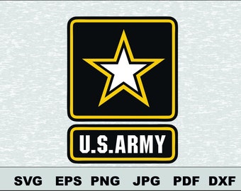 US Army logo Svg, DFX Eps, , Vector, Cut File Silhouette Studio Cameo Cricut Design Template Stencil Vinyl Decal