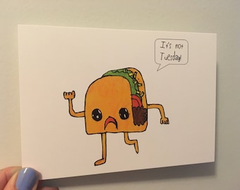 Postcard - Taco Tuesday! x4
