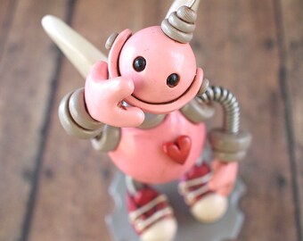 Robot Cupid Mini Robot Sculpture TECHIE GEEK LOVE Gift Valentine's Day Geeky