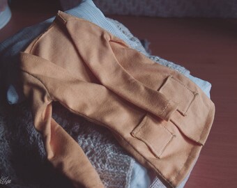 BJD Mustard Yellow Cardigan