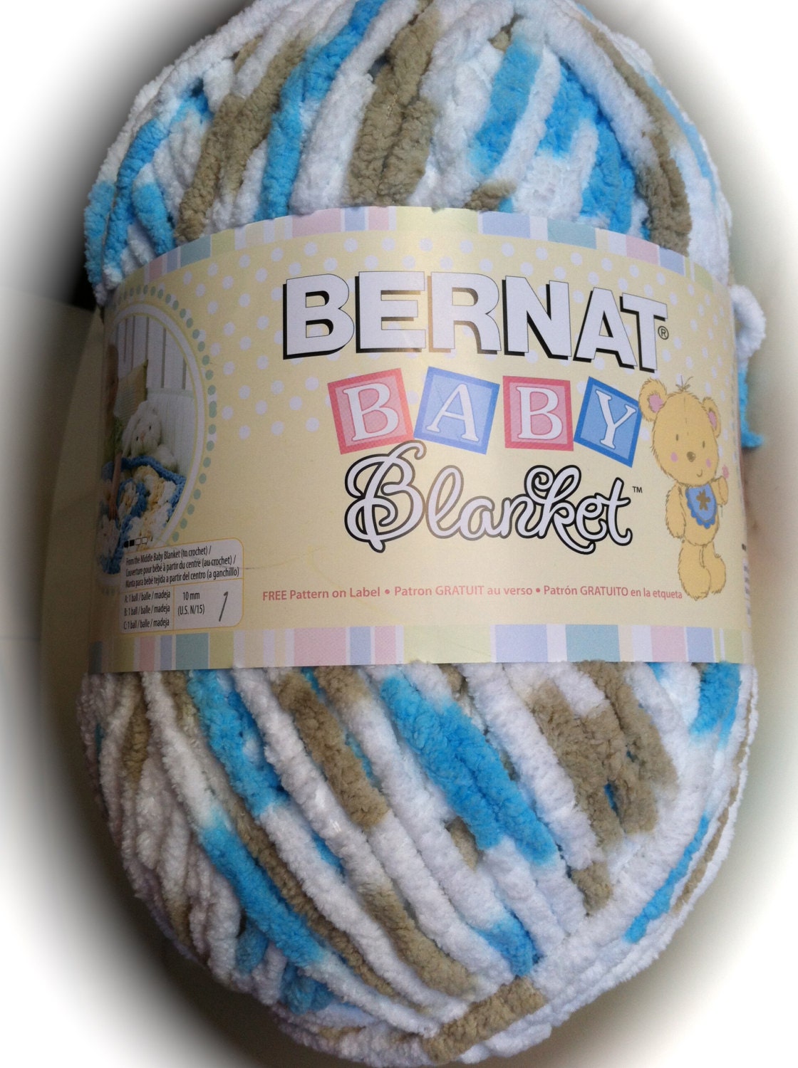 LITTLE TEAL DOVE Bernat Baby Blanket Yarn 04735 10.5oz Skein