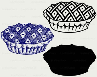Apple pie svg/apple pie clipart/food svg/apple pie silhouette/pie cricut cut files/pie clip art/apple pie digital download svg/eps/png